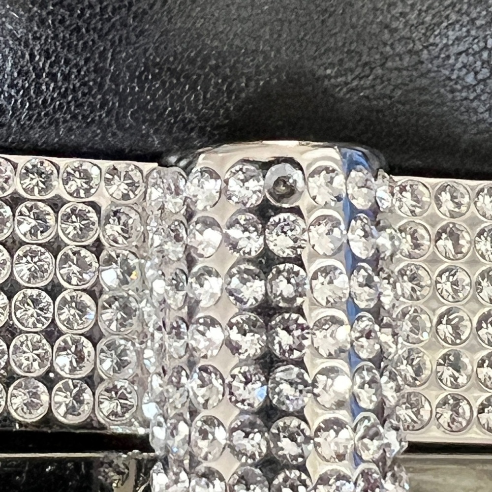 Tom Ford Black Leather Purse Studded Sequin Chain Link Shoulder Bag - Picture 15 of 16